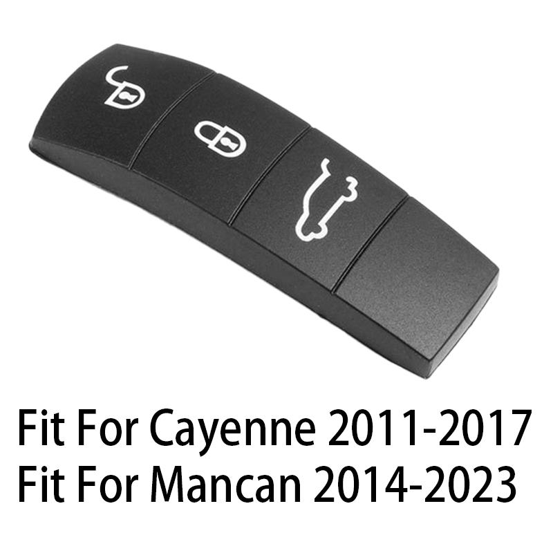 Car Key Case Rubber Pad For Porsche Cayenne Panamera Cayman Macan Boxster 718 911 Remote Control Key Button Replace