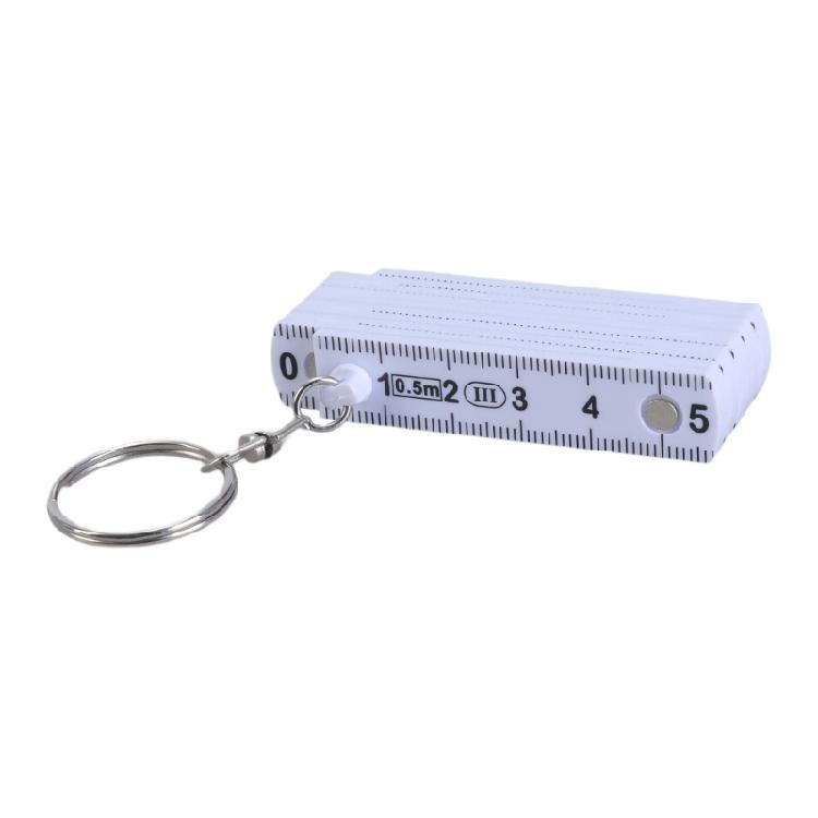 Travel Friendly Folding Ruler Keychain Compact Folding Ruler Keyring Measurement Tool Simple for Accurate Measurements