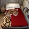 Prachtig Luipaard Rood Flanellen Deken Warm Zacht Halloween Kerst Bank Warm Gezellig Decoratief Decor Cadeau Voor Alle Seizoenen