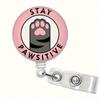 Funny Cat Badge Reel, ID Card Holder, Retractable Badge Holder, Stay Paw-Sitive, ID Holder, Nurse Badge Reel, Teacher Badge, Gift Back To School