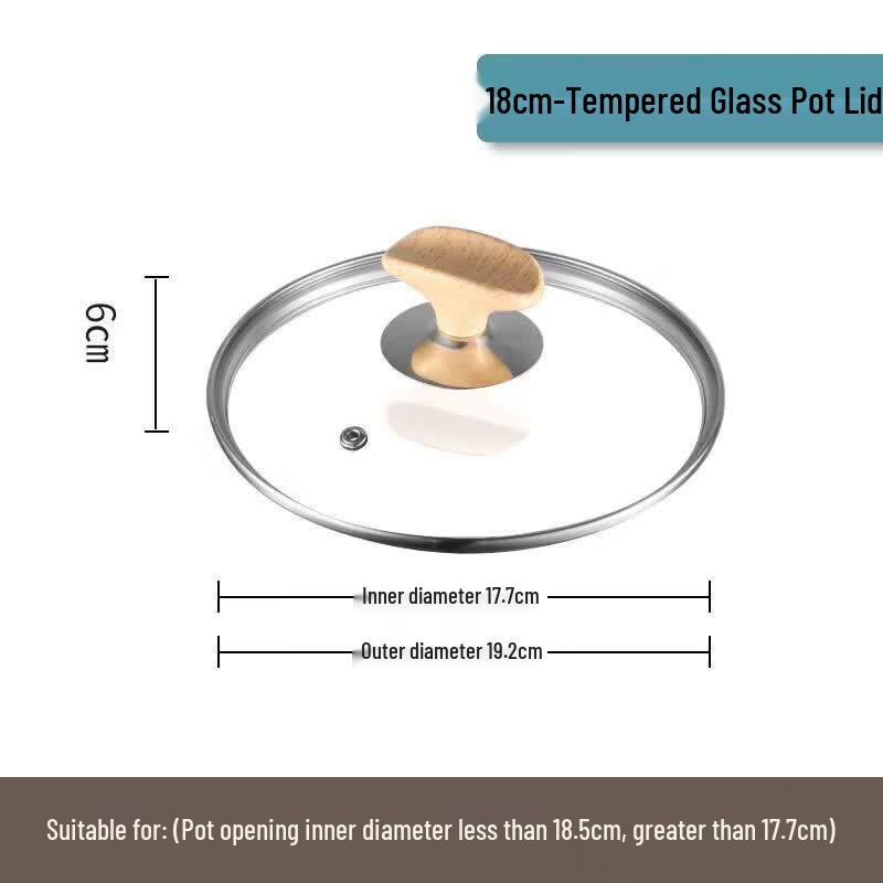 Qiwei Stainless Steel Glass Steamer Pot Lid