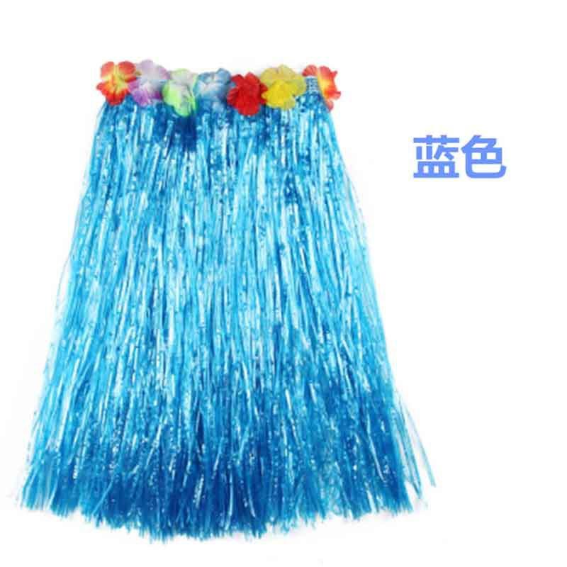 Plastic Fiber Girl Woman Hawaiian Grass Skirt Cheap Costume Flower Hula Skirt 30CM/40/CM60CM/Dance Dress Party Hawaii Beach