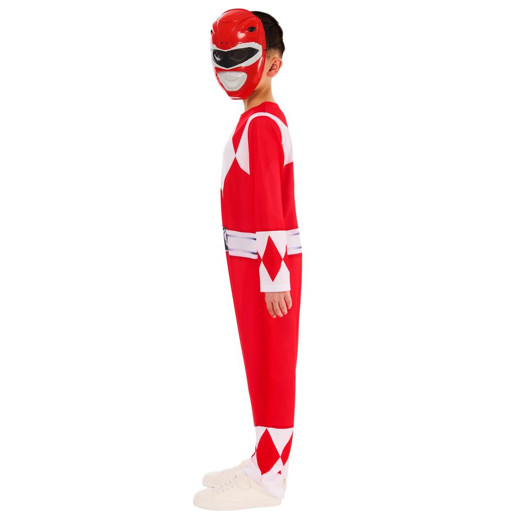 Mighty Morphin Power Rangers Childrens/Kids Red Power Ranger Costume