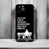 Classic Feel-Good Movie F-Forrest Gump Phone Case Black Matte Thin Phone Case For iPhone17 16 15 14 13 ProMax