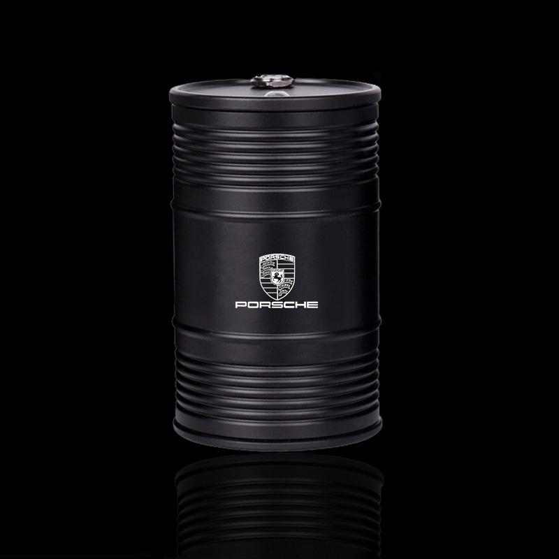 Alloy Car Ashtray With Rotating High Lid Flame Retardant Cigarette Cup For Porsche 911 Cayenne Panamera Macan Boxster Carrera-GT