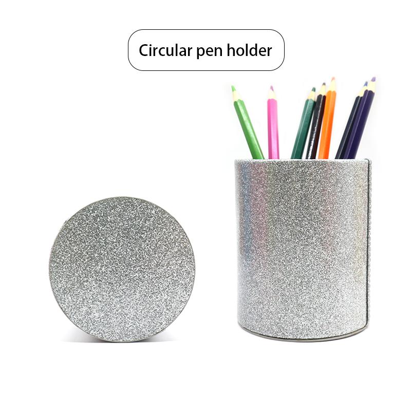 Ready to Ship Hot Sale Pencil Holders for Magazines Journal Makeup Brush Organizer PU Leather Pen Holders