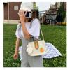 Korean Style Canvas Crossbody Bag for Women, Minimalist Small Shoulder Purse, Soft Cotton Square Bag with Magnetic Closure KTB