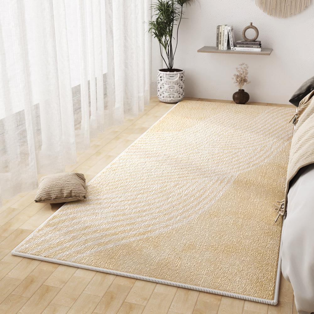 Modern Simple Velvet Non-Slip Floor Mat for Home Entrance, Bedroom, and Bay Window