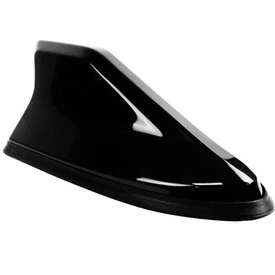 Japan Carnival Easy Install Shark Fin Antenna Dummy Antenna Dress Up Car Roof Waterproof Sensitivity Maintain Stylish Design (Black)