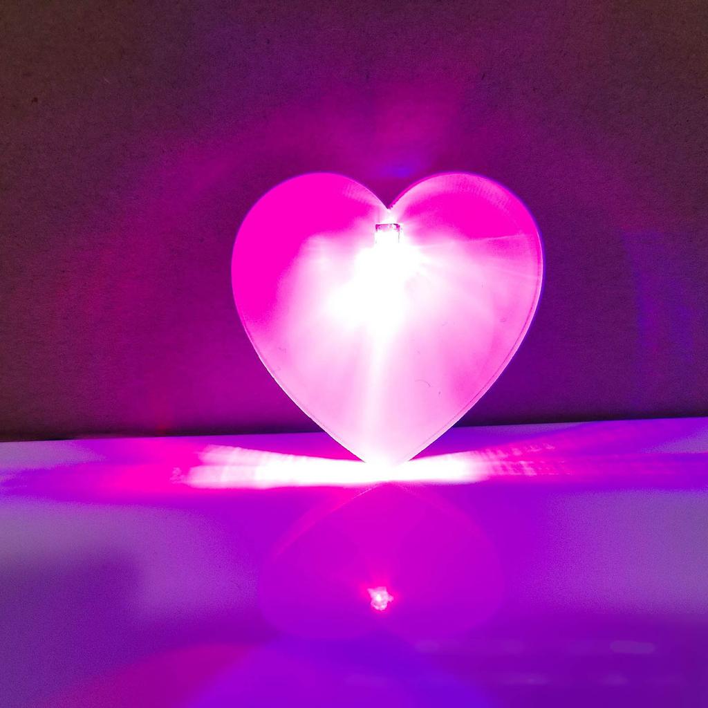 Sublimation Blank Badge DIY Heat Transfer Button Pin Personalized Acrylic Brooch With LED Light for DIY Crafts Lapel