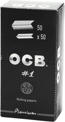 Bibułki Bletki Do Papierosów   Ocb Premium No.1 50X50Szt Papierosowe
