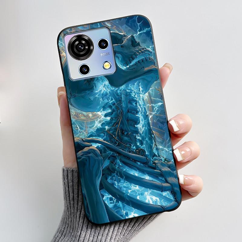 For ZTE Blade V50 Vita Case Black TPU Silicone Luxury Cute Cool Flower Phone Cases for Blade V 50 Vita V50Vita Bumper Soft Cover