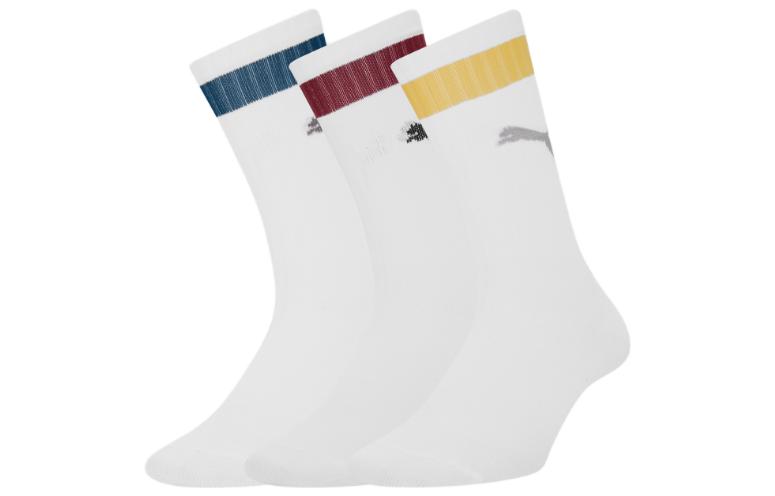 PUMA Crew Socks Unisex 3 Pack White 907555-03 39/42