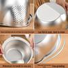 304 Stainless Steel Multi-functional Colander: Rice, Vegetable, and Fruit Washing Basket