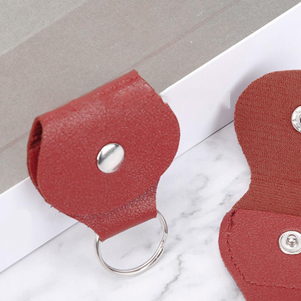 Convenient Guitar Pick Holder Guitar Pick Case Soft Guitar Pick Organizer Portable Guitar Pick Container PU Texture