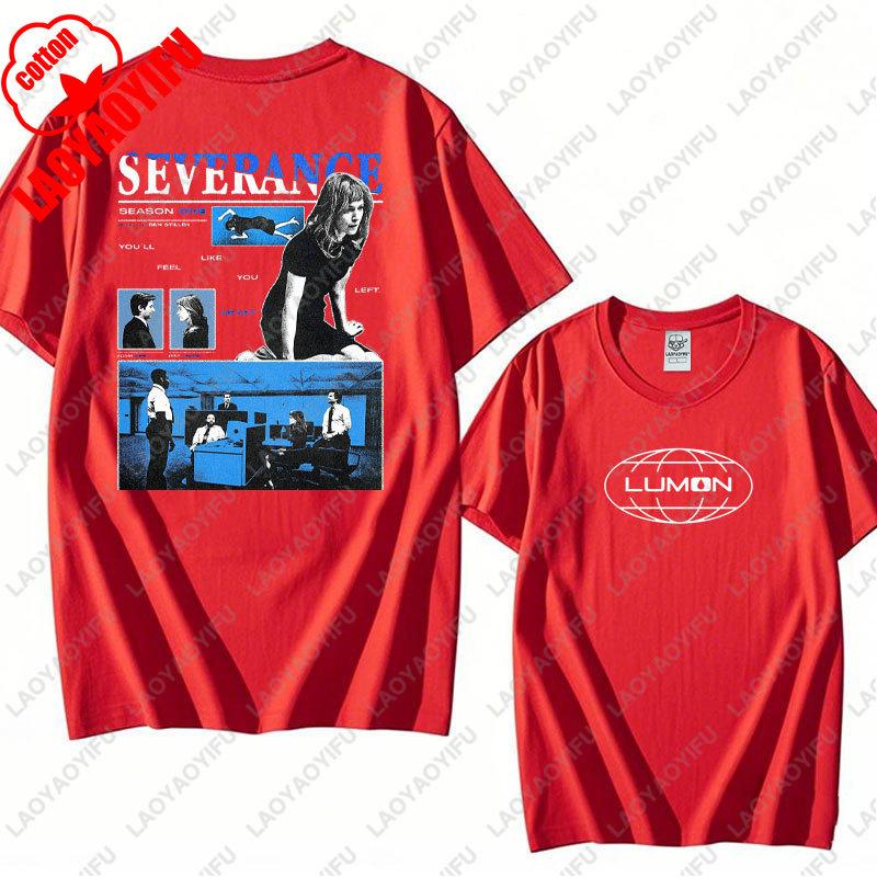 Vintage Lumon Macrodata Refinement Severance Tees Retro Severance TV Show Cotton Tshirt Summer Retro Trend Cool Unisex T Shirts