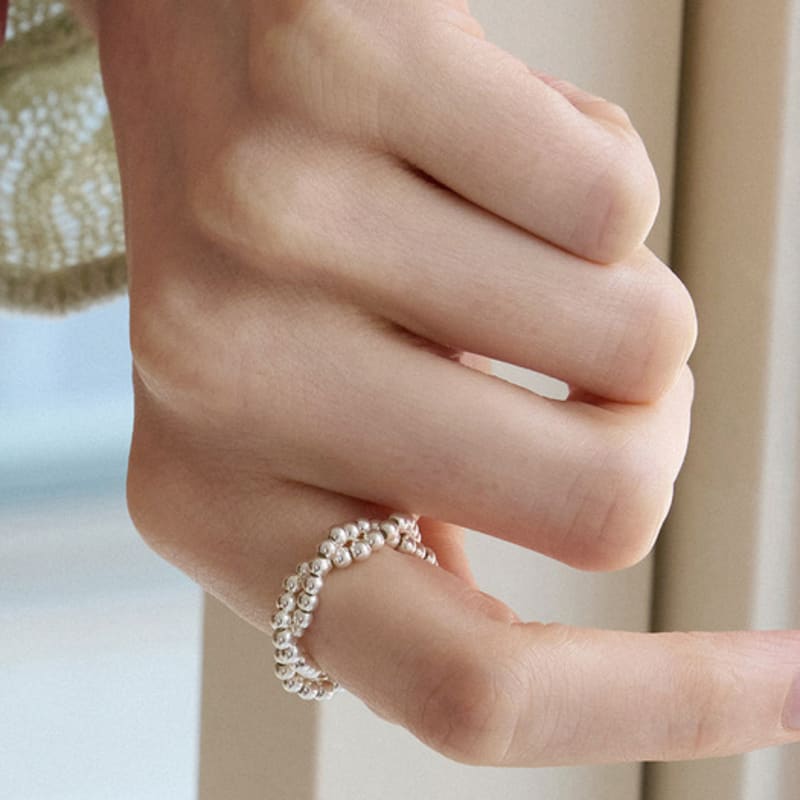 PAIGEFLYNN JEWELRY [925 Silver] Dot Wave Ring