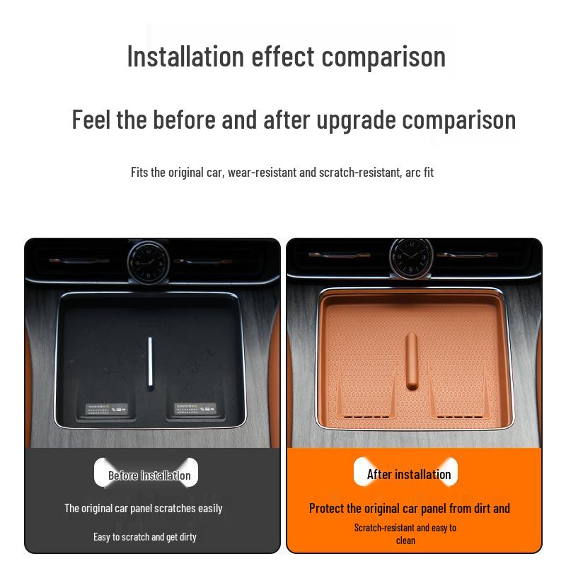 AITO M9 Silicone Anti-slip Wireless Charging Pad for Car Interior Modification