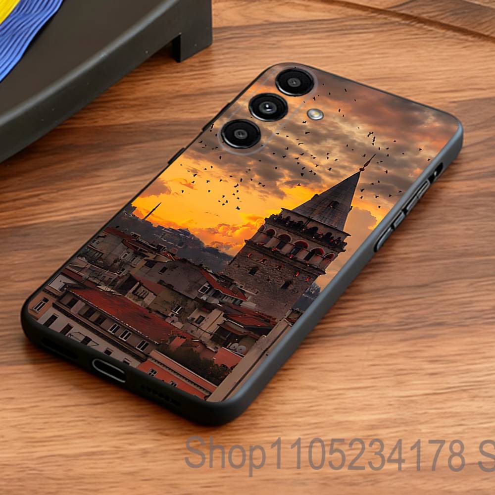 Turkey Istanbul Scenery Phone Case for Samsung S24 S22 S25 Ultra S9 S20 FE S23 Plus S10 S21 Shockproof Funda Cover