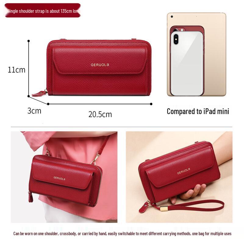 GERUOLA Women's Genuine Leather RFID Wallet & Crossbody