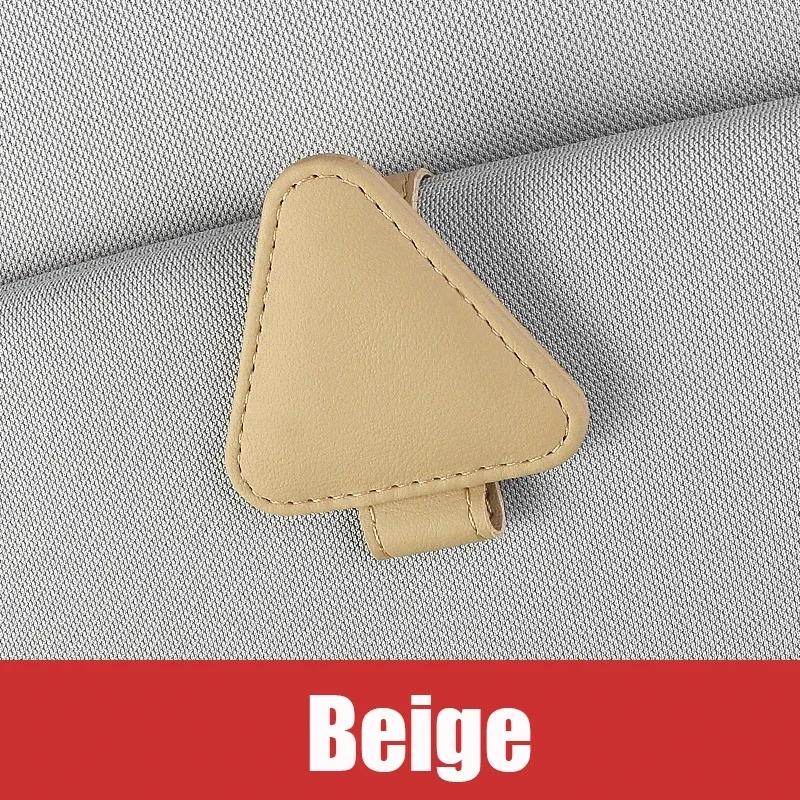 Universal Sun Visor Clip Sunglasses Holder Car Glasses Holder Microsoft Leather Eyeglasses Hanger Ticket Clip glasses Mount