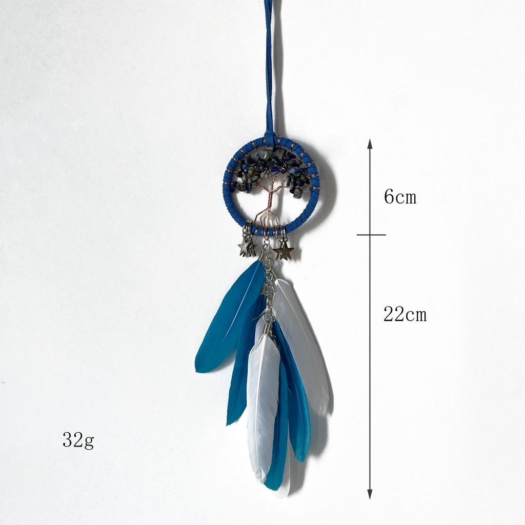 Decorative Tree of Life Dream Chasing Car Pendant Decorative Creative Car Accessories Feather Pendant