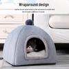 Pet Nest: Dual-Use Yurt Dog and Cat Bed for Small and Medium Dogs, All-Season Comfort