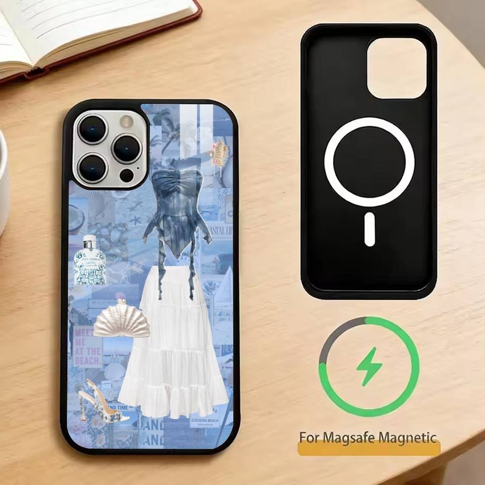

Summer Clothes Phone Case For iPhone17,16,15,14,13,12,11 Plus,Pro Magnetic For Magsafe Wireless Charging iPhone11