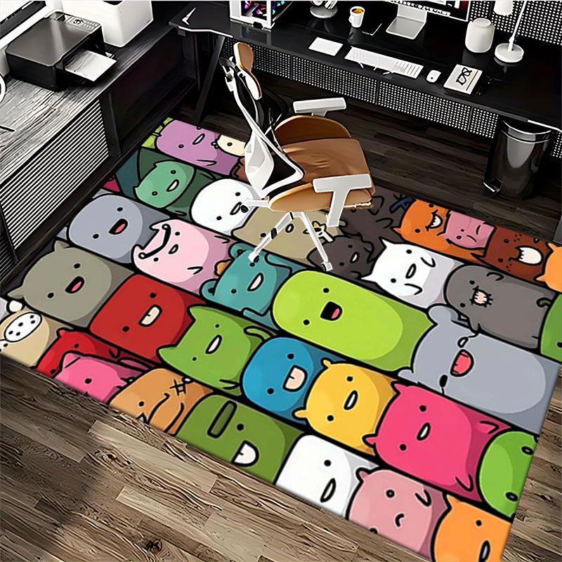 1pc Office Chair Mat - Adventure Time Characters, Non-Slip Carpet for Desk, Festive Gift, Suitable for Home Decor, Living Room, Bedroom, Game Room.P08