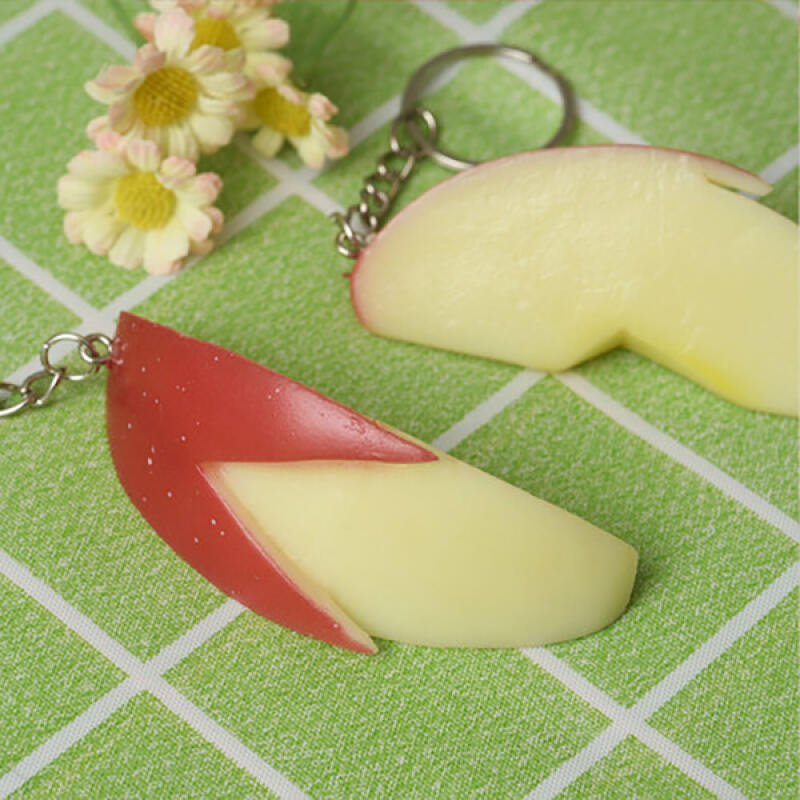 Peeled Apple Shaped Keychain