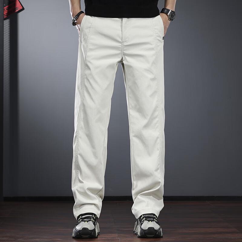 Jieleinuo Men's Straight Loose Draped Casual Pants