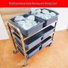 Danshizhiyuan Stainless Steel 3-Tier Large Serving Cart