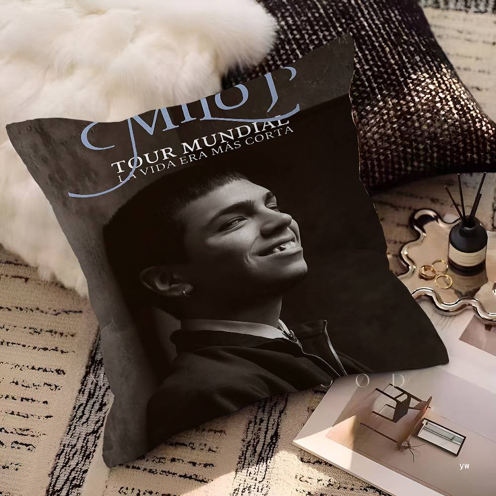 Singer M-Milo J Personalized Pillow Cover Kids Bedroom Wild Party Decor Pillowcase Kid Birthday Shower Gift