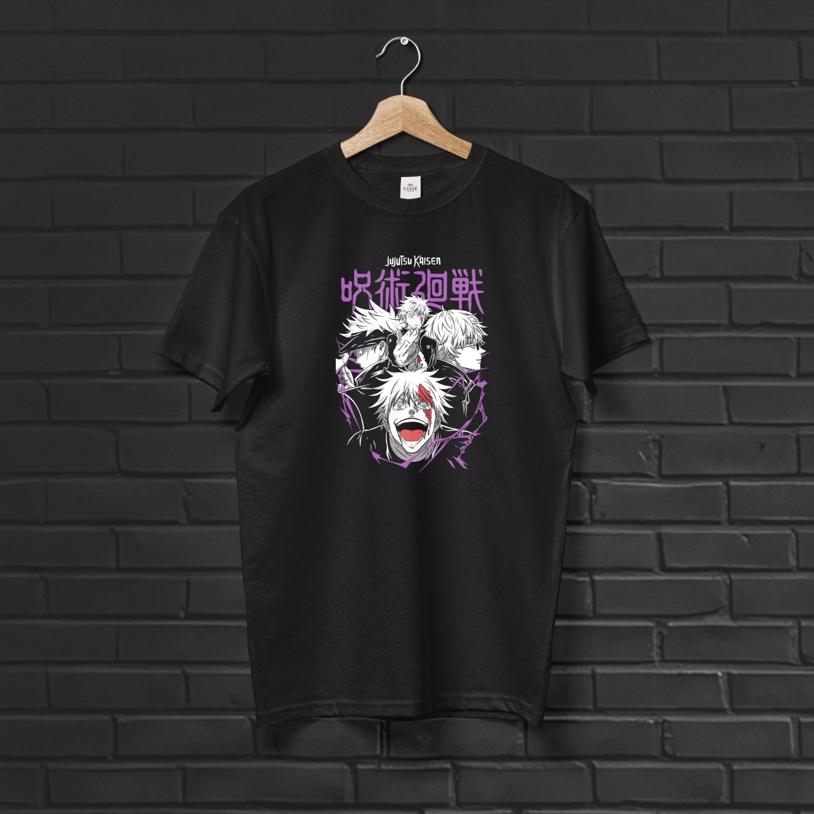 Gojo Satoru Collage T-Shirt Graphic Tee Mens Unisex Cotton Streetwear XL