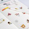 6 Sheets Cartoon Creative Stickers DIY Scrapbook Diary Phone Decorative Stickers Stationery