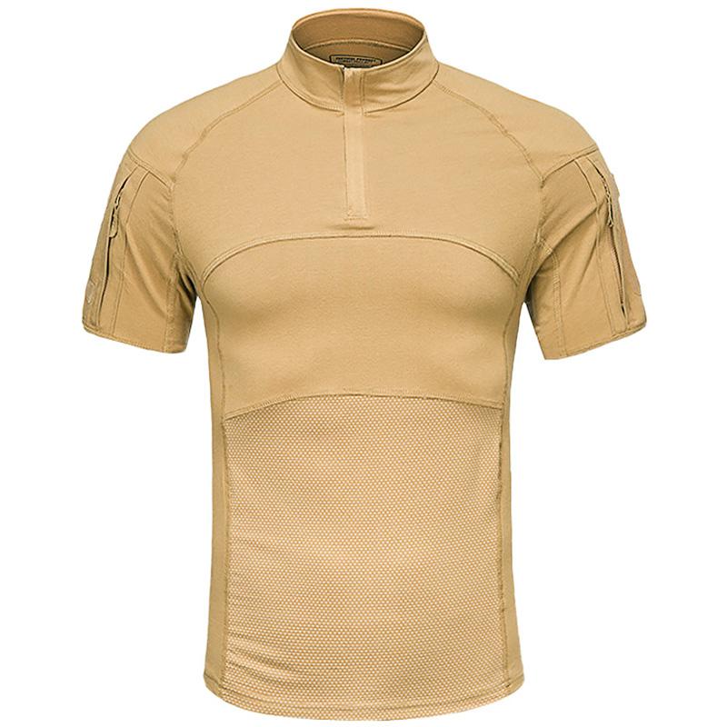 Military Camouflage Tactical Combat Short T-Shirt Russian Army Airsoft Training Hunting T Shirts Paintball Husband Work Uniform