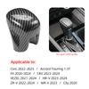Car Gear Lever ABS Protective Cap Carbon Fiber Cover Accessories For Honda Civic Accord Crosstour Spirior Odyssey Avancier UR-V Akd256