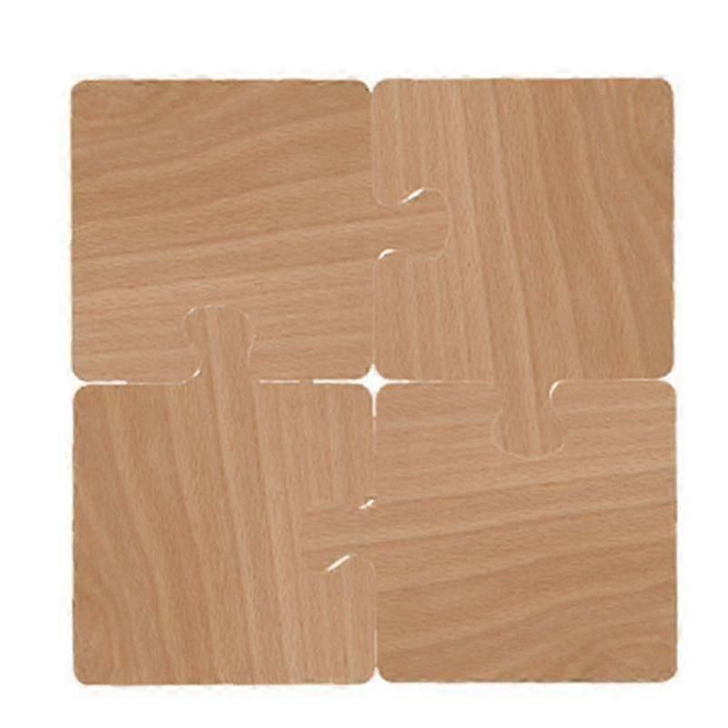 Wooden Puzzle Coffee Coaster Walnut Wood Heat Resistant Home Decor Stand Coaster