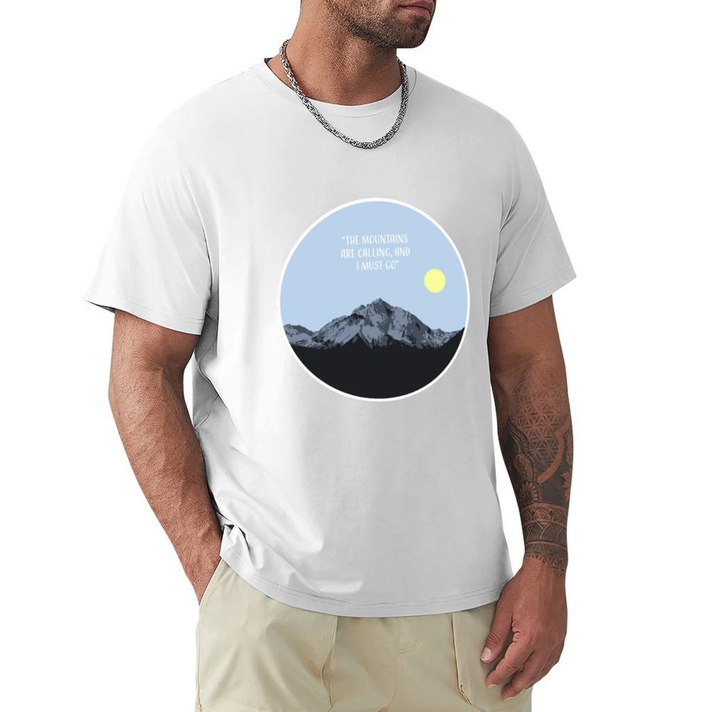 Mountains Are Calling TShirt cotton t shirts high quality TShirt