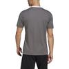 adidas Logo Print V-Neck Short Sleeve T-Shirt Men Tops Lead HE1574