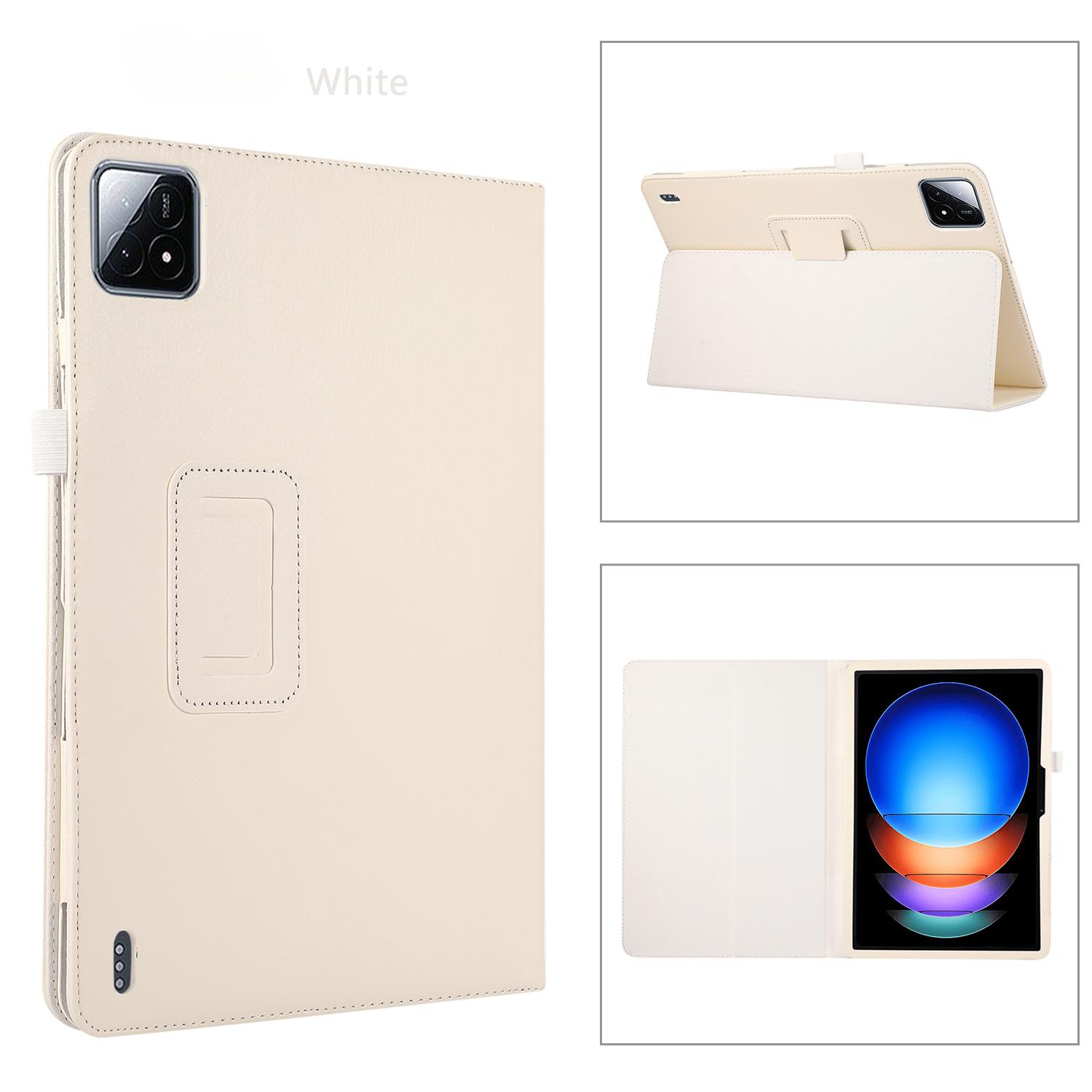 Чехол для планшета Xiaomi Pad 6S Pro 12,4 дюйма, чехол из искусственной кожи для Xiaomi Pad 6S Pro 12,4 дюйма Xiaomi Pad 6S Pro белый