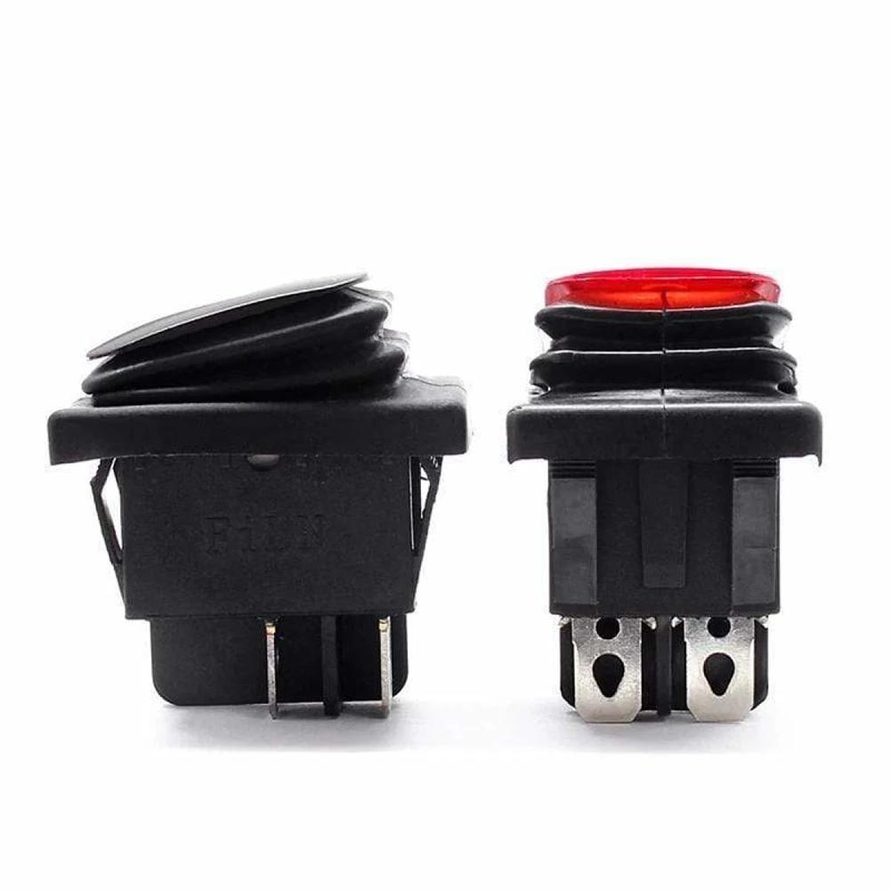 High Quality Waterproof Cover DPST Rocker Switch for Heavy Duty Applications