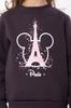 Set – Meisjes Paris Print Warm Sweatshirt & Broek, Comfortabele Pasvorm, Winter 6063-025-33-5-1 HC
