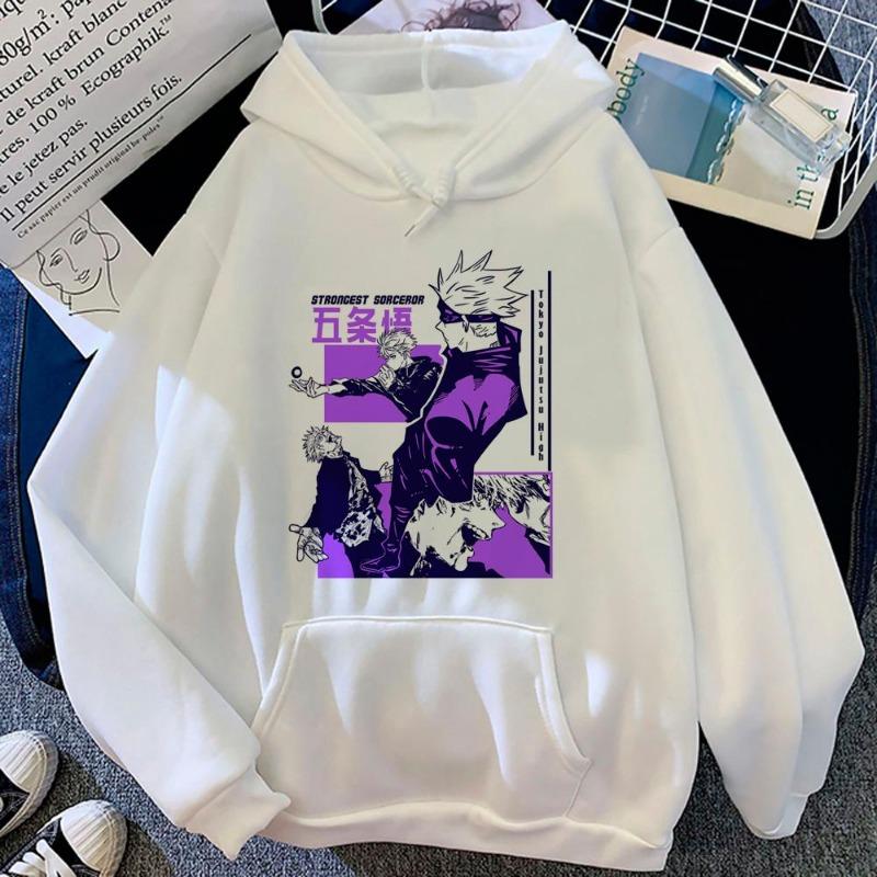 Japan Anime Jujutsu Kaisen Fushiguro Toji Print Hooded Men Hot Manga Hoodies Oversized Streetwear Harajuku Male Sweatshirt Hoodies & Sweatshirts Men’s