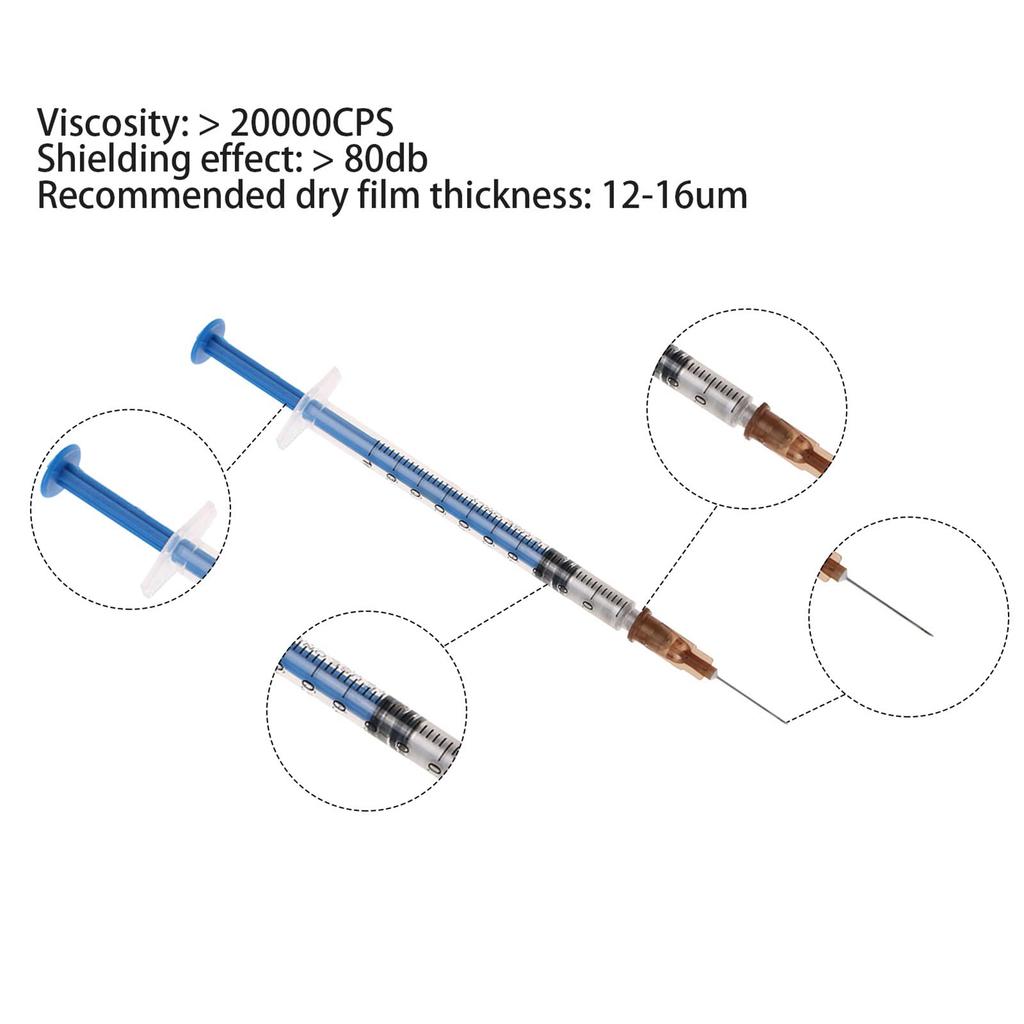 0.3ml Conductive Silvery Paint Pen for PCB Circuit Restoring Circuit Trace Conductive Adhesive Pen for Electronic Components DIY