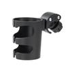 Adjustable Clamp Stroller Cup Holder Black Plastic Bicycle Bottle Rack  for Pram Pushchair
