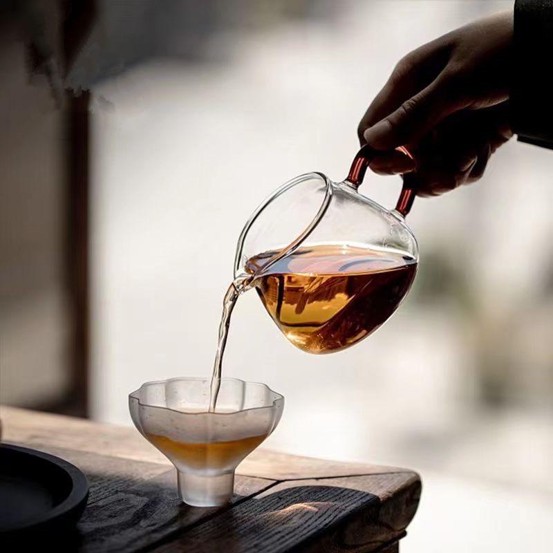 CaiBa High Borosilicate Glass Tea Set - Tea Separator & Penguin Cup with Various Capacities