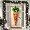 Easter Themed Door Flag With Easter Bunny And Carrot Pattern Holiday Decoration Suitable For Holiday Garden Entrance