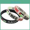 Elegante Braccialetto con Bandiera Palestinese Perfetto Per Eventi e Parate di Sensibilizzazione per Gaza Libera