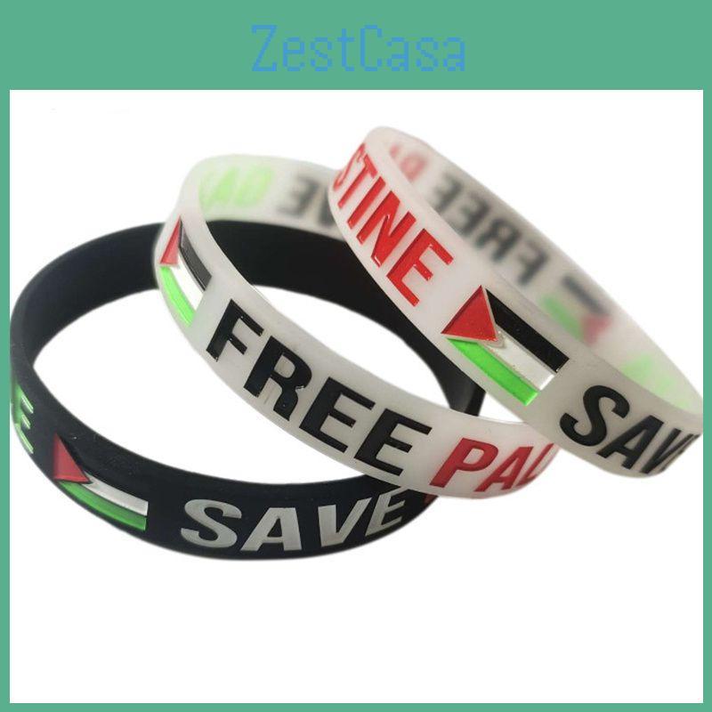 Elegante Braccialetto con Bandiera Palestinese Perfetto Per Eventi e Parate di Sensibilizzazione per Gaza Libera